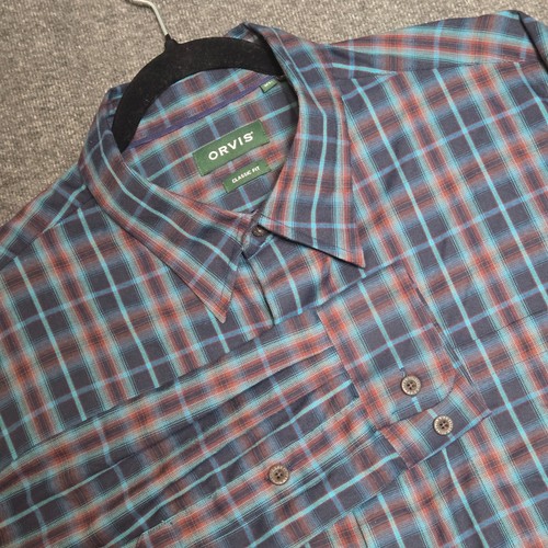 Orvis shirt mens size plaid - size,
