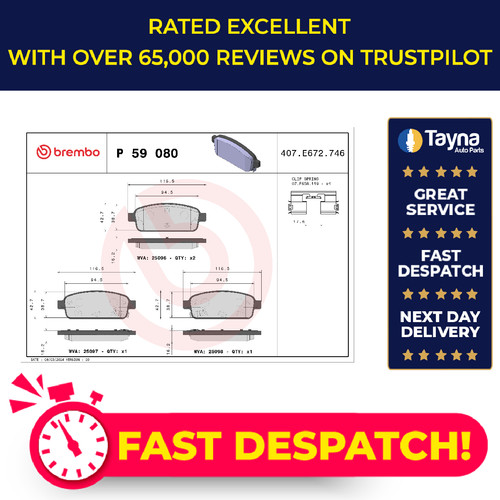 Brake pads set - pads, vauxhall