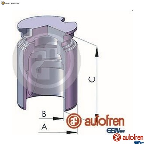 Piston brake caliper d025577 - caliper,