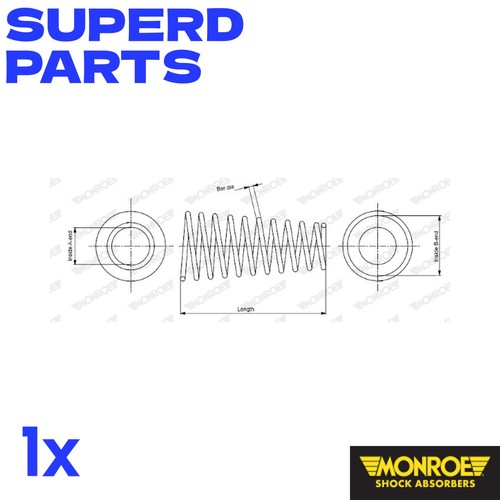 Monroe monsp3107 coil spring - monroe,