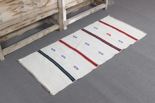 Turkish vintage rug 9x4 - turkish,