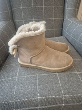 UGG Australia Oyster Selene Bailey Rope Boots Size UK 5.5