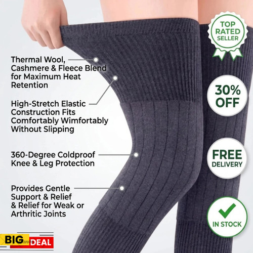 Thick warm wool knee - wool,