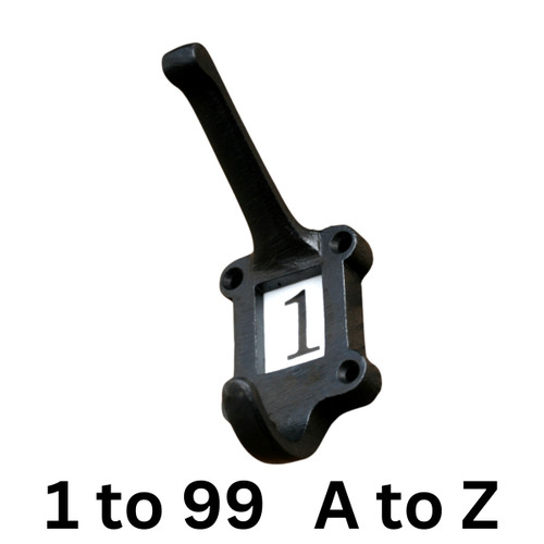 Coat hook with - hook, numbers