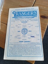 RANGERS v THIRD LANARK 1964/1965 Football Programme* 19/12/1964