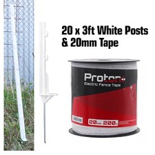 White 3ft posts - white,