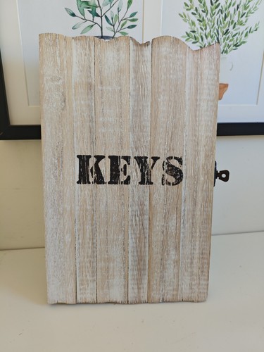 Wooden key box - key,