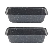 Salter Loaf Tin Set of 2 Non-Stick Carbon Steel Bread Pan Tray 27 cm Megastone