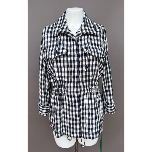 Gingham utility jacket - gingham,