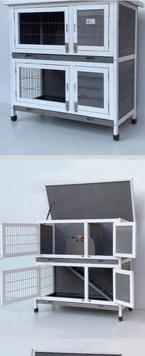 Tier wooden hutch - wooden,