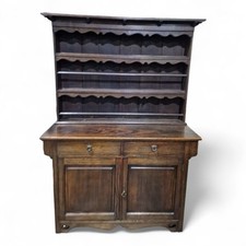 Antique oak cabinet dresser -