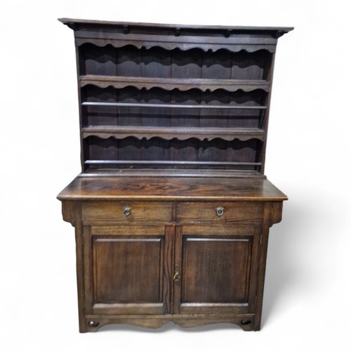 Antique oak cabinet dresser - ,