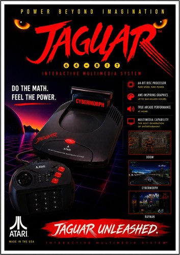 Atari jaguar poster retro - jaguar,