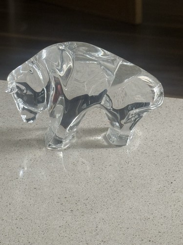 Waterford crystal bull - crystal,