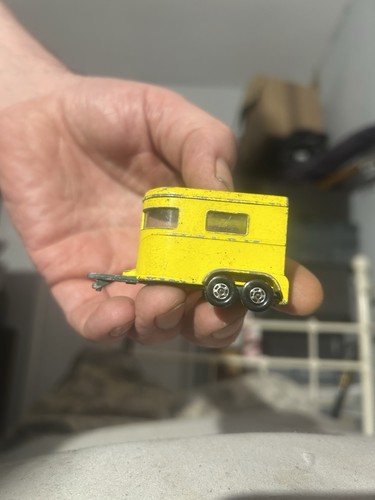 Play worn toy horse trailer - toy,