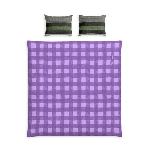 Cotton bed set - set, lilac