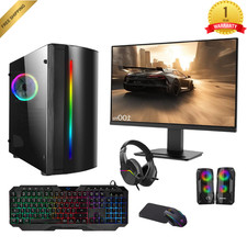 22" Full Setup Gaming PC Bundle Core i5 16GB 1TB HDD + SSD GT730 4GB WIN 11 Pro.