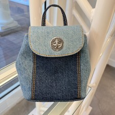 Marc Jacobs Turnlock Medium Backpack 4P5HBP006H02 DENIM $350