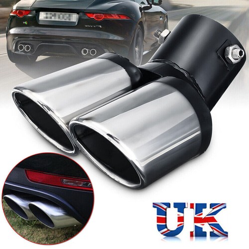 Curved car tailpipe twin - curved,