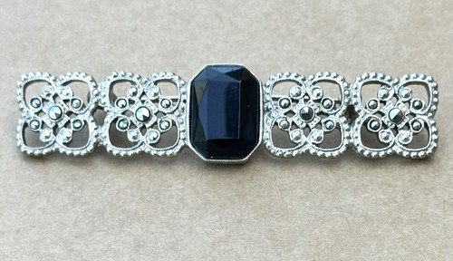 Vintage silver tone black - vintage,
