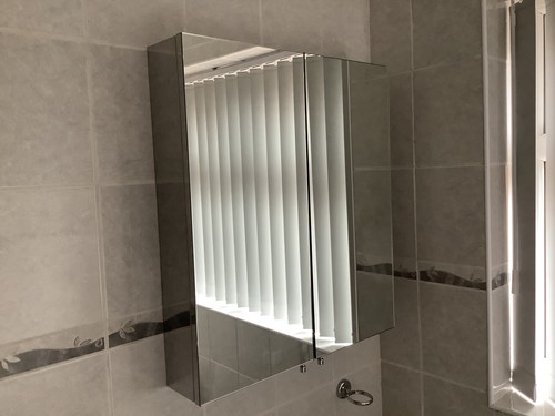 Large stainless steel bathroom - stainless,