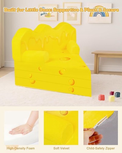 Toddler cheese chair - cheese,