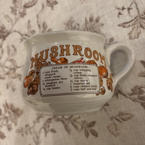 Vintage 1970 mushroom recipe - vintage,