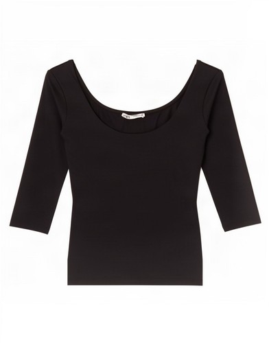 Zara womens crop - off, shoulder
