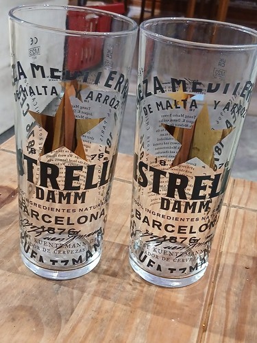Estrella pint glass - estrella, x2