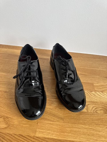 Clarks ladies black patent - ladies,