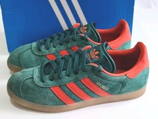 ADIDAS *GAZELLE* (IG6200) GREEN RED MENS SUEDE TRAINERS UK 8 EU 42