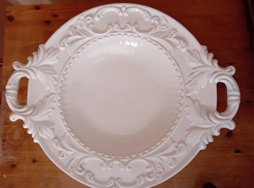 Large white fruit bowl serving - large,