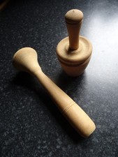 Small  Wooden Butter Pat Press