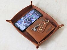 Large Leather Valet Tray For