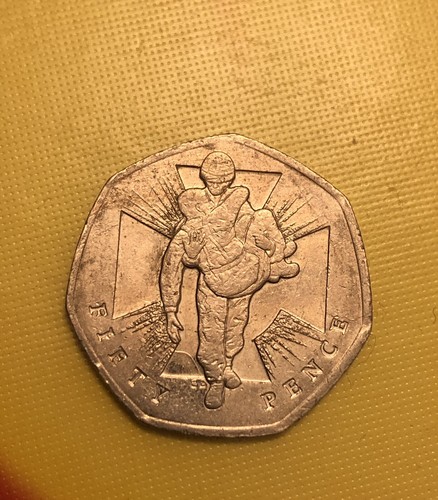 Wounded soldier 50p - soldier, 2006