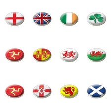 NATIONAL FLAG GOLF BALL MARKER