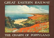 Vintage railway poster - vintage,