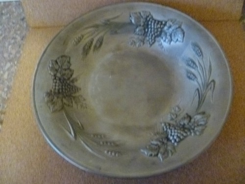Vintage french pressed pewter - vintage,