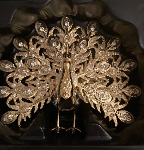 24k gold plated peacock - 24k,