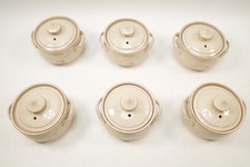 Denby Daybreak Lidded Twin Handled Soup Bowls Set Of 6