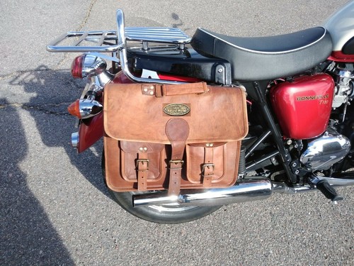 Leather motorcycle saddle - motorcycle,
