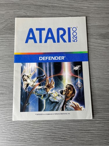 Defender atari 5200 - 5200, manual