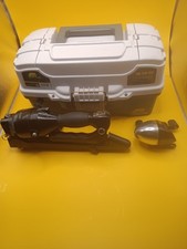 Tackle Box And A Zebco Reel With Instant Fisherman And Lures 