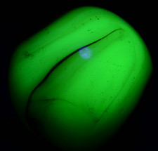 U.V. Glow Vintage American WV Swirl Marble, Heaton, Ravenswood, Alley Agate 15mm