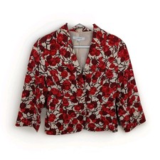 L.K Bennett Silk & Linen Red