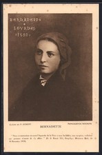 Postcard St Bernadette in