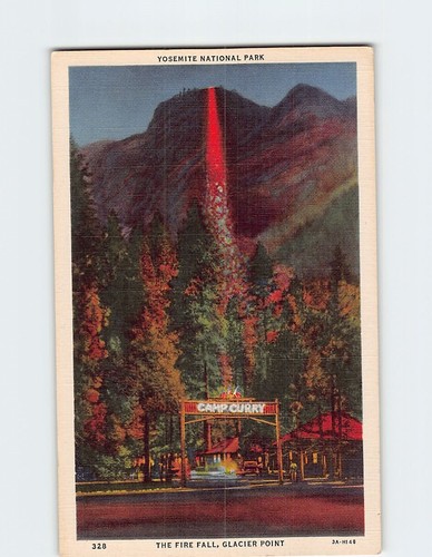 Postcard the fire fall glacier - postcard,