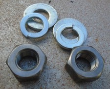 MORRIS MINOR FRONT OR REAR  BUMPER IRON MOUNTING STUDS NUTS & WASHERS - NEW