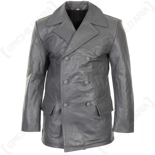 German grey leather boat - german, u-boat