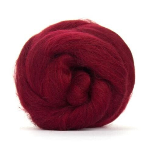 Cherry red merino - merino, fibre